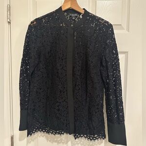 J Crew Lace Collared Shirt